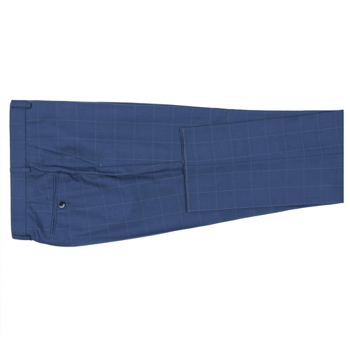 291-20 Men's Slim Fit 2-Piece Single Breasted Check Dress Suit