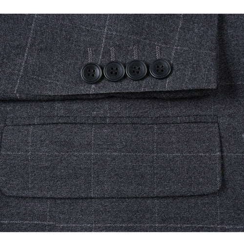 293-31 Men's Slim Fit Checked Suits