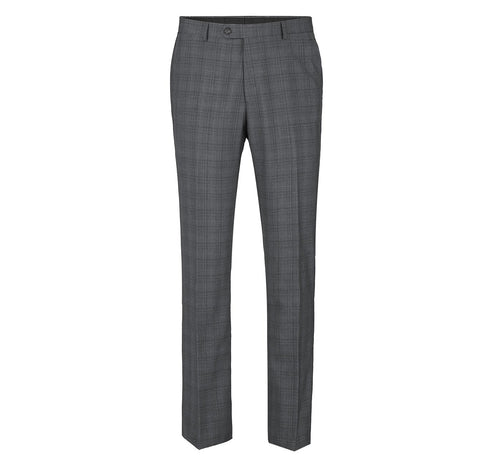 278-1 Men's 3-Piece Classic Fit Single Breasted Windowpane Suit
