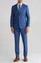 Mens Plaid Wool Blend Trim Fit Suit â€“ Two Piece