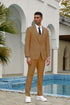 "Mens Stacy Adams Suit - Stacy Adams Suit Men's Summer Suit - One Button, Khaki, Double Breasted Vest"