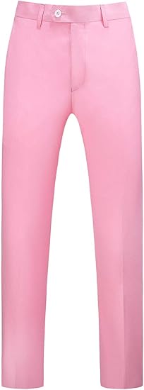 Mens Dress Pants Front Flat Fit Casual Pants