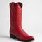 Men's Los Altos Boots Smooth Ostrich Red Cowboy Boots J-Toe - Red