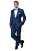 Midnight Blue Men's Slim Fit Classic Shawl Lapel Tuxedo