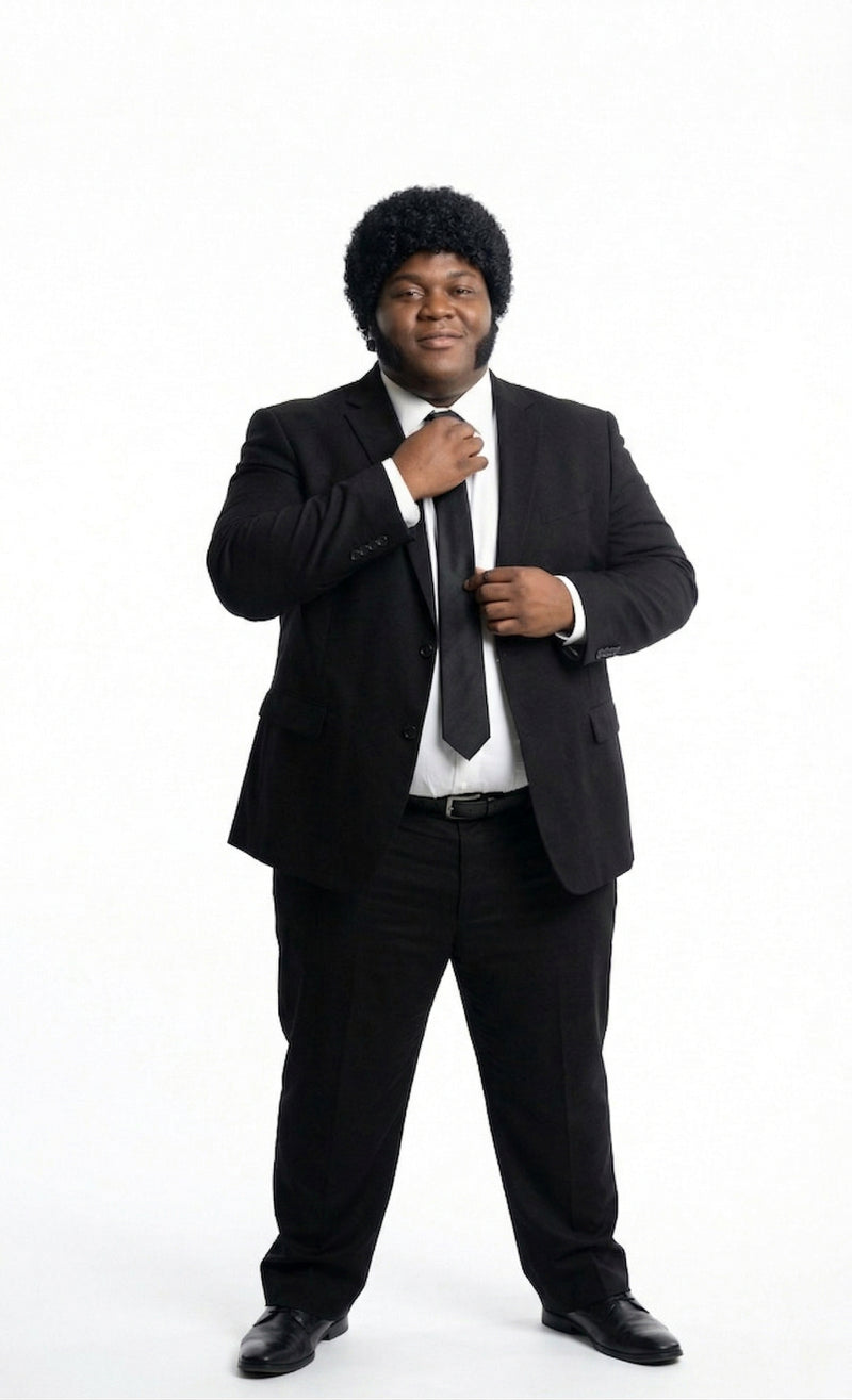 Mens Black Blazer – Jules Winnfield Inspired Pulp Fiction Style Classic Formal Blazer for Men Vintage Retro Jacket