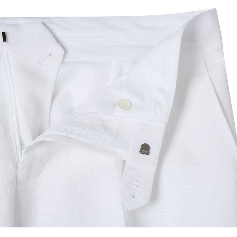 611-2 Men's New Slim Fit Checked Linen Suits