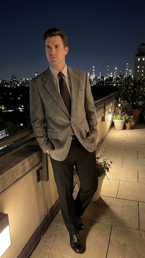 Men’s Dark Grey Blazer – Charcoal Grey Sport Coat Jacket