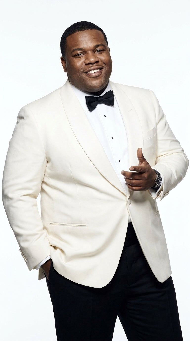Men’s James Bond Style Ivory Dinner Jacket, White Tuxedo Blazer for Wedding, Prom and Black Tie Events
