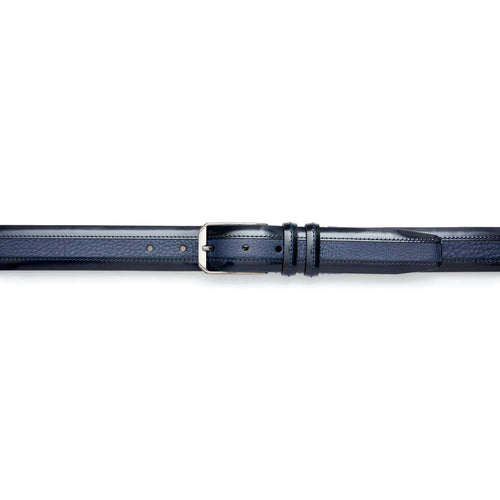 Mezlan Leather & Deerskin Belt - Luxury Italian Crafted