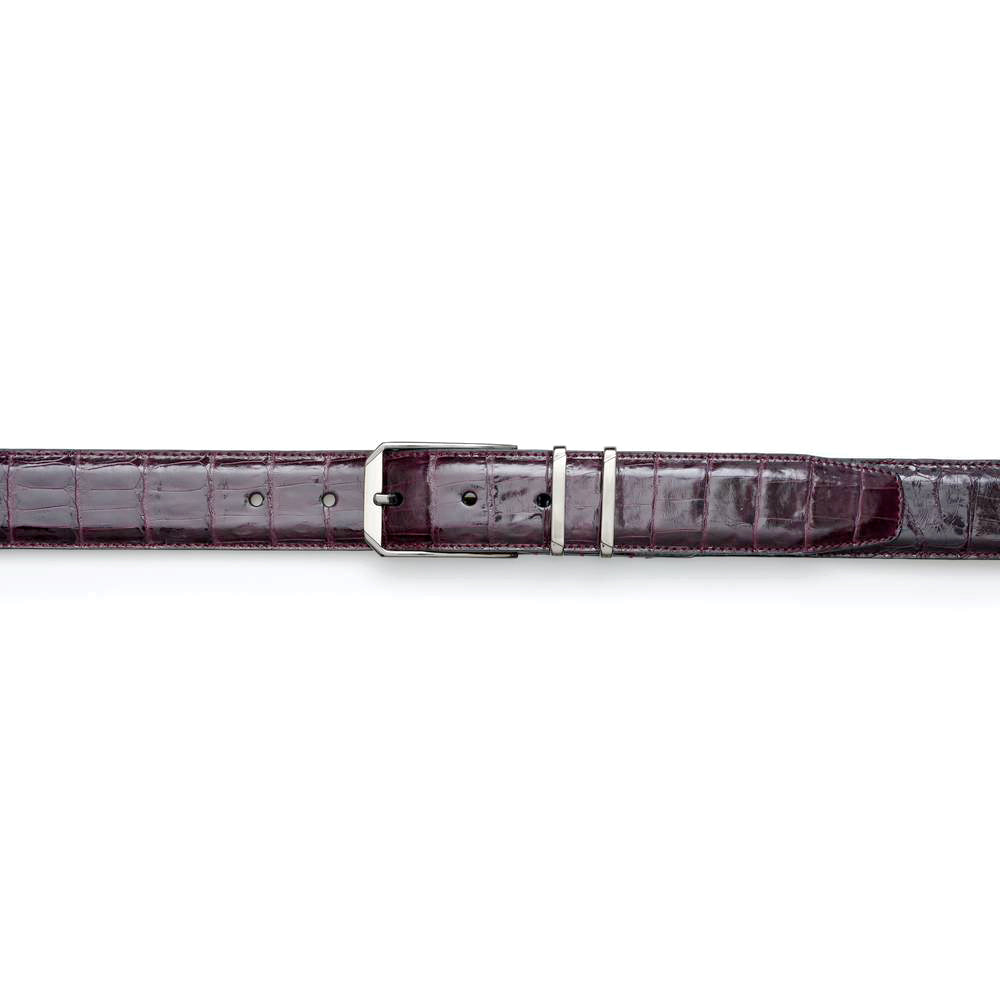 Mezlan Crocodile Leather Belt - Luxury Men's Accessory