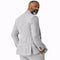 Mens Premium Cotton Seersucker Stripe Suit – Black