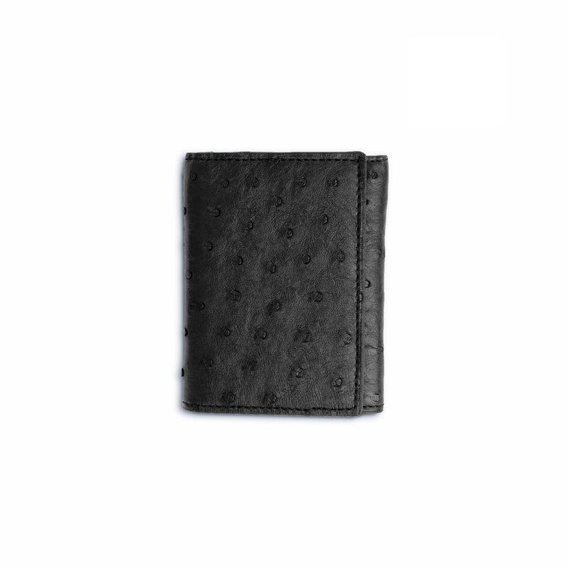 Ferrini Full Quill Ostrich Trifold - Luxury Ostrich Leather Shoe
