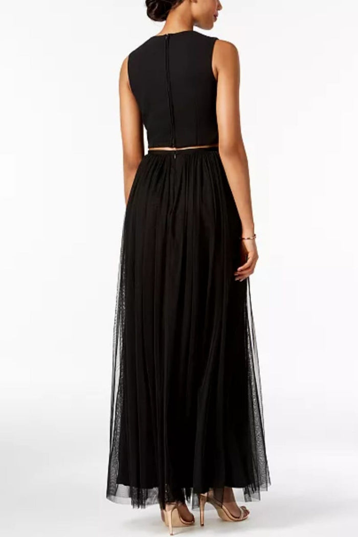 Adrianna Papell Two Piece Sequined Evening Dress