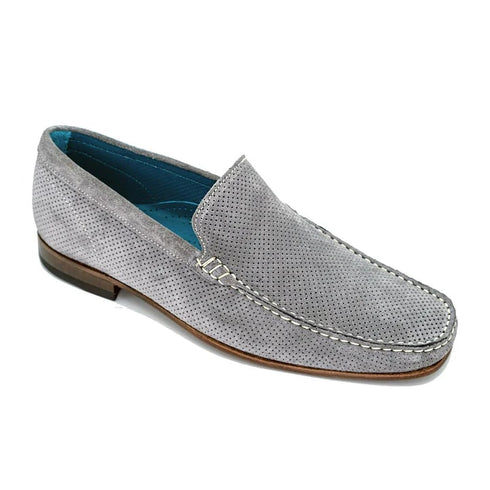 Men's Belvedere Diego Italian Suede Sport Loafer In Grey