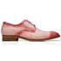 Men's Belvedere Hand Painted Eel Skin Dress Shoe In Antique Pink