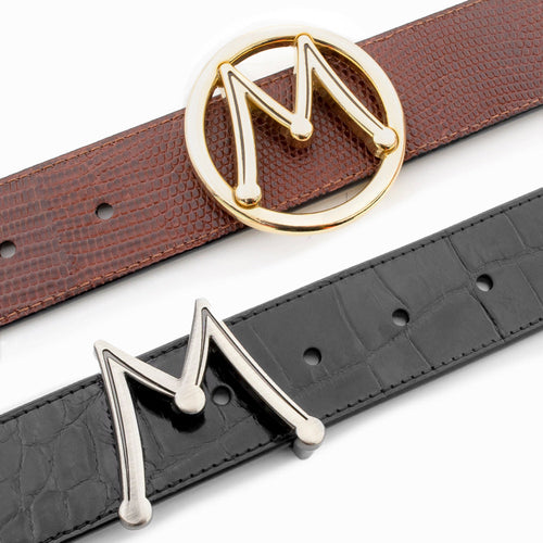 Mezlan Reversible Exotic Strap Shoe | Interchangeable Buckle