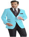 Alberto Nardoni Brand Light Blue ~ Sky Baby Blue Two Button Party Suit & Tuxedo & Blazer W/ Black Prom / Wedding Suit