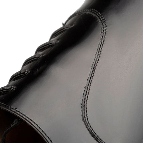 Men’s Mezlan Altea Slip-On – Classic Black Plain Toe Oxford Shoe, Handmade in Spain