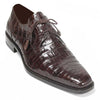 Mezlan Anderson Men's Crocodile Oxford – Brown | Luxury Exotic Leather Dress Shoe