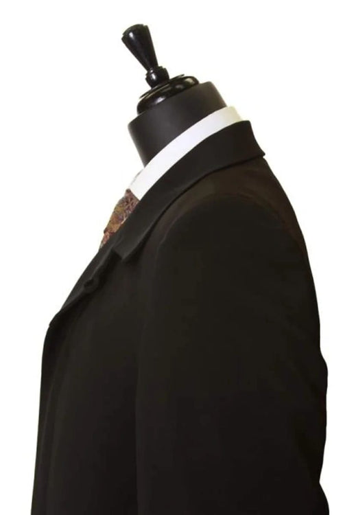 Mens Black Overcoat -  Ankle length overcoats for men Inch full length-Length Duster Dress Coat Priced Available In Big & Tall Sizes Coat Dark Color Black Dress Top Coat