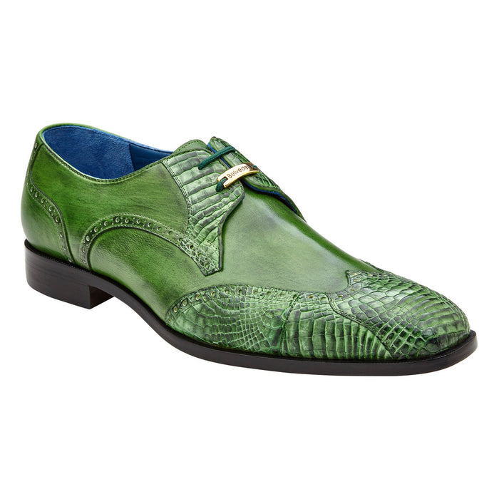 Belvedere Antonio Emerald Alligator Oxford