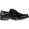 Bravo Mens Classic Formal Shiny Patent Tuxedo Shoe in Black