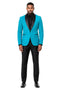 Aqua Blue Dinner Jacket - Tiffany Color Mens Blazer