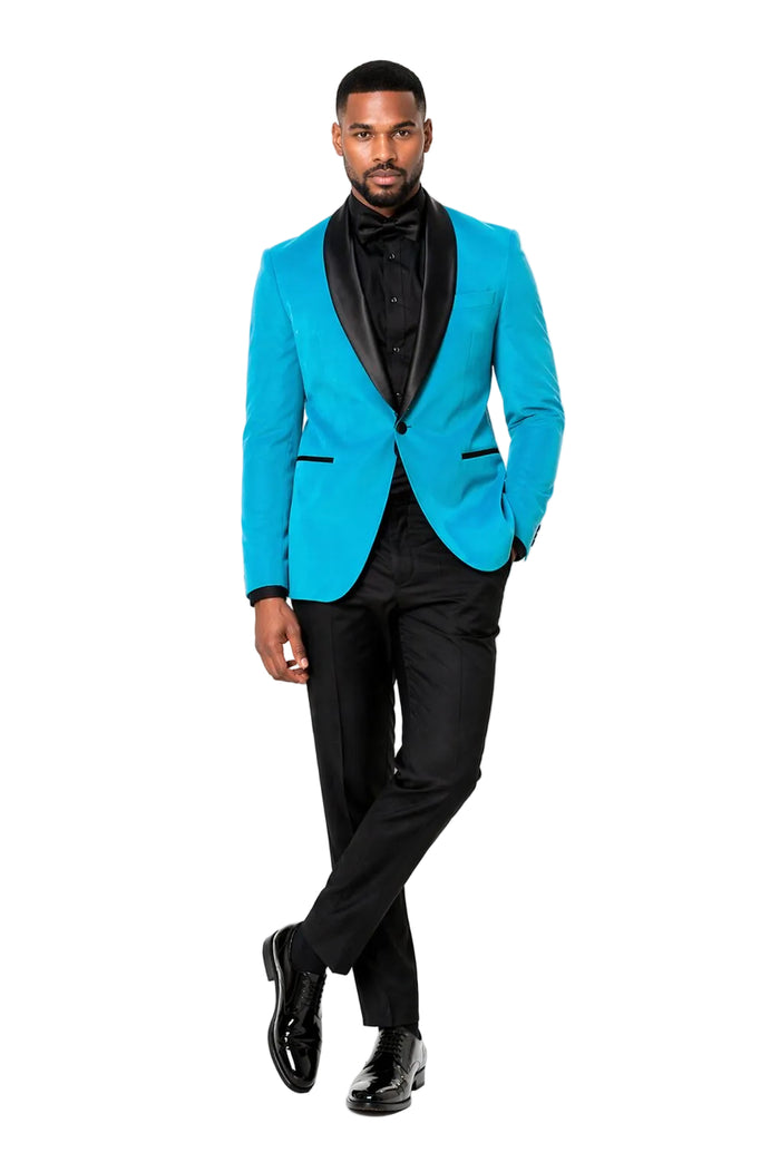 Aqua Blue Dinner Jacket - Tiffany Color Mens Blazer