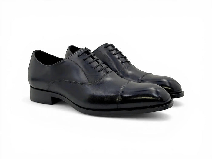Carrucci Avon Cap Toe Oxford - Leather Sole Dress Shoe