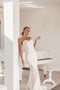 Tina Holly BA999 Wedding Mermaid Spaghetti Strap Train Evening Sequin Dress