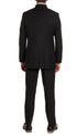 Mandarin Collar Suit - 2 Piece - Black