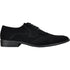 Mens Vegan Suede Wedding & Prom Wingtip Lace Up Dress Shoe In Black