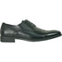 Mens Antique Cap Toe Lace Up Oxford Dress Shoe In Black