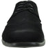 Mens Vegan Suede Wedding & Prom Wingtip Lace Up Dress Shoe In Black