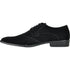 Mens Vegan Suede Wedding & Prom Wingtip Lace Up Dress Shoe In Black