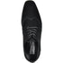 Mens Vegan Suede Wedding & Prom Wingtip Lace Up Dress Shoe In Black