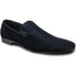 Mens Modern Slip On Velvet Tuxedo Loafer In Black