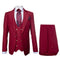 Rossi Man Bond Collection RM1777 – Premium Red Slim Fit 3-Piece Suit for Men
