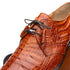 Marco Di Milano Lacio Men's Shoes Brandy Exotic Crocodile Derby Oxfords