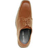 Mens Formal Oxford Lace Up Dress & Tuxedo Shoe In Light Brown