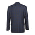 Mens Plaid Suit - Patterned Business Suit - Mens Two Button Classic Fit Vested Wool Suit In Brown & Blue Windowpane Plaid