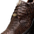 Marco Di Milano Kratos Men's Shoes Brown Exotic Caiman Crocodile Sport Sneakers