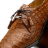 Marco Di Milano Lacio Men's Shoes Bay Apache Brown Genuine Caiman Crocodile Dress Derby Oxfords