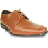 Mens Formal Oxford Lace Up Dress & Tuxedo Shoe In Light Brown