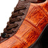 Marco Di Milano Saulo Men's Shoes Brandy & Brown Exotic Ostich / Alligator Casual Sneakers