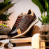 Marco Di Milano Portici Men's Shoes Orix & Brown Exotic Lizard / Crocodile Casual Sneakers