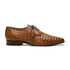 Marco Di Milano Lacio Men's Shoes Bay Apache Brown Genuine Caiman Crocodile Dress Derby Oxfords