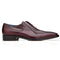 Men's Belvedere Biagio Ostrich Leg & Italian Calf Lace Up Dress Shoe In Burgundy