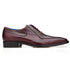 Men's Belvedere Biagio Ostrich Leg & Italian Calf Lace Up Dress Shoe In Burgundy