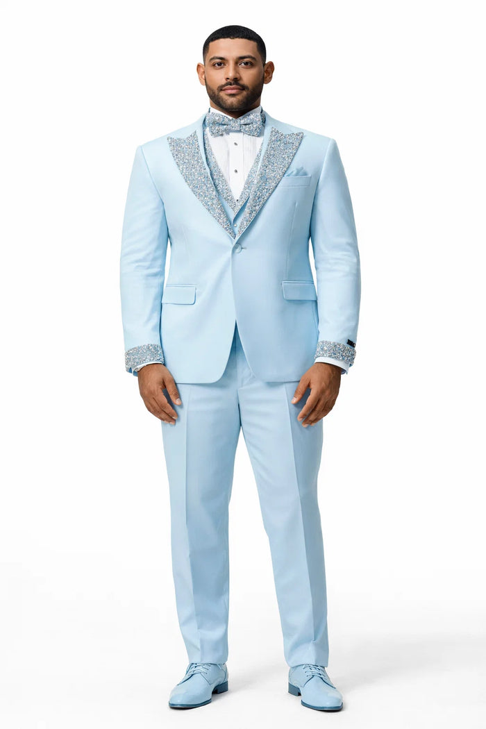 Baby Blue Prom Tuxedo